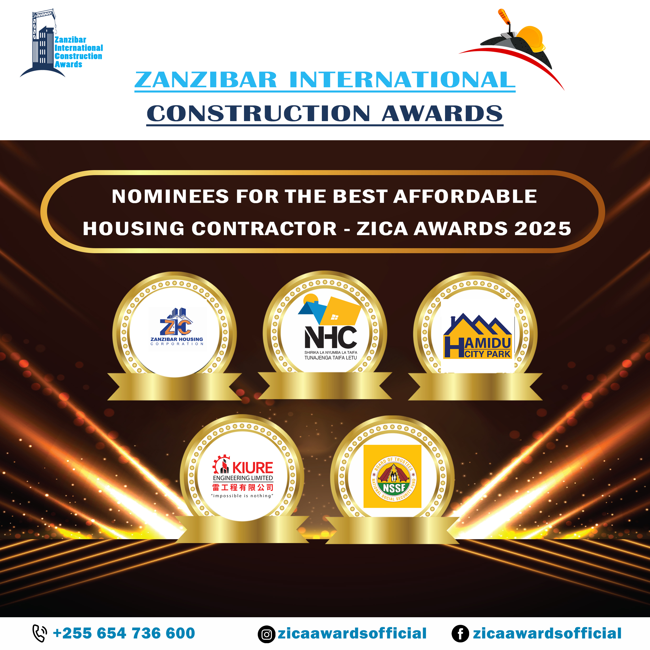 THE BEST AFFORDABLE HOUSING CONTRACTOR-ZICA AWARDS 2025