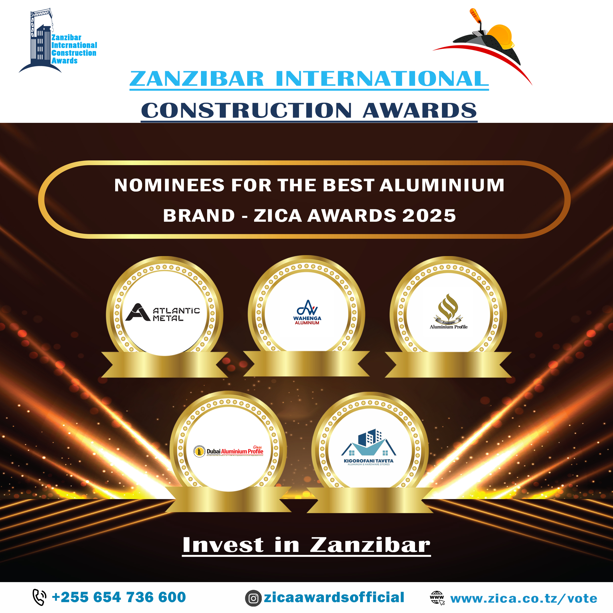 THE BEST ALUMINIUM BRAND-ZICA AWARDS 2025