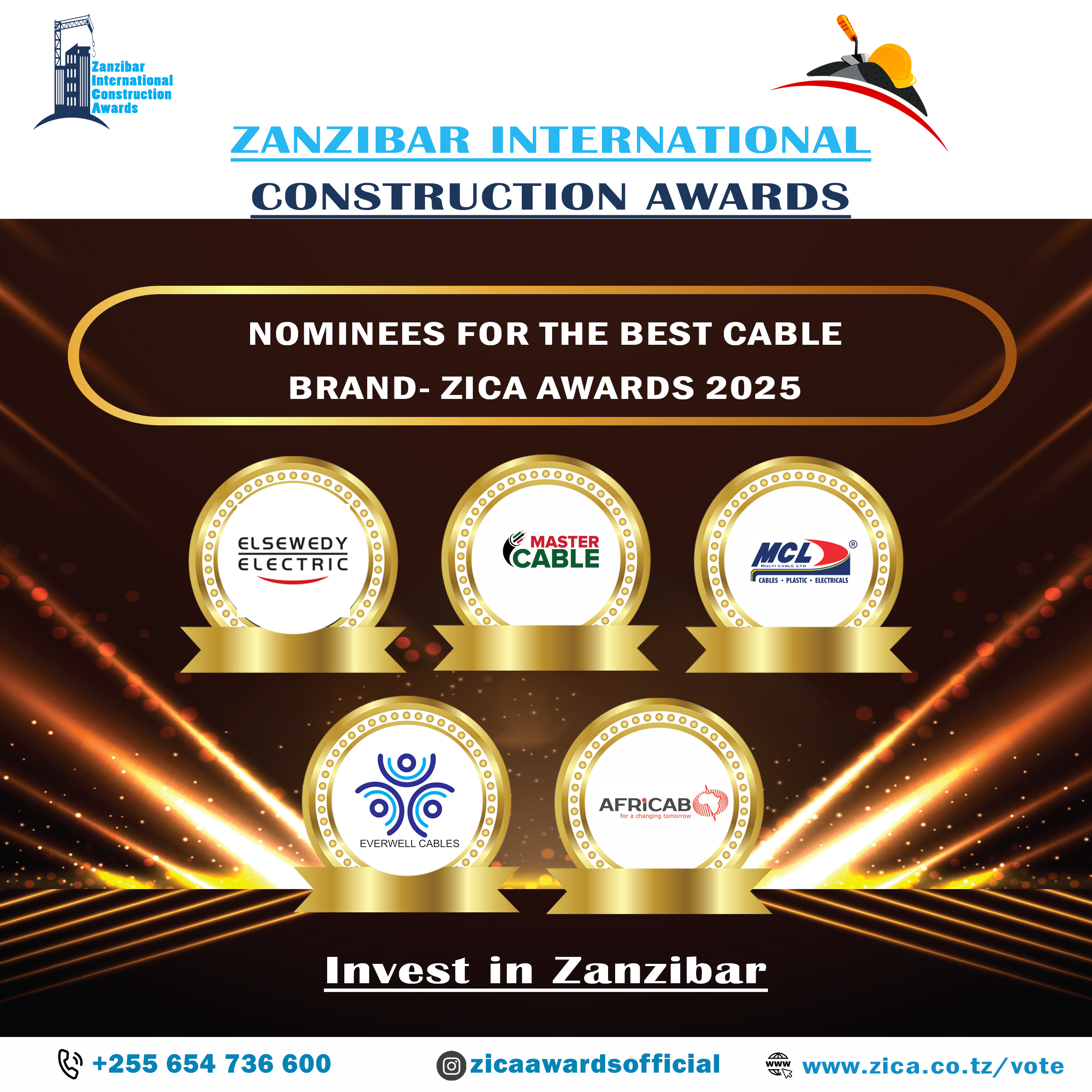 NOMINEES FOR THE BEST CABLE BRAND- ZICA AWARDS 2025