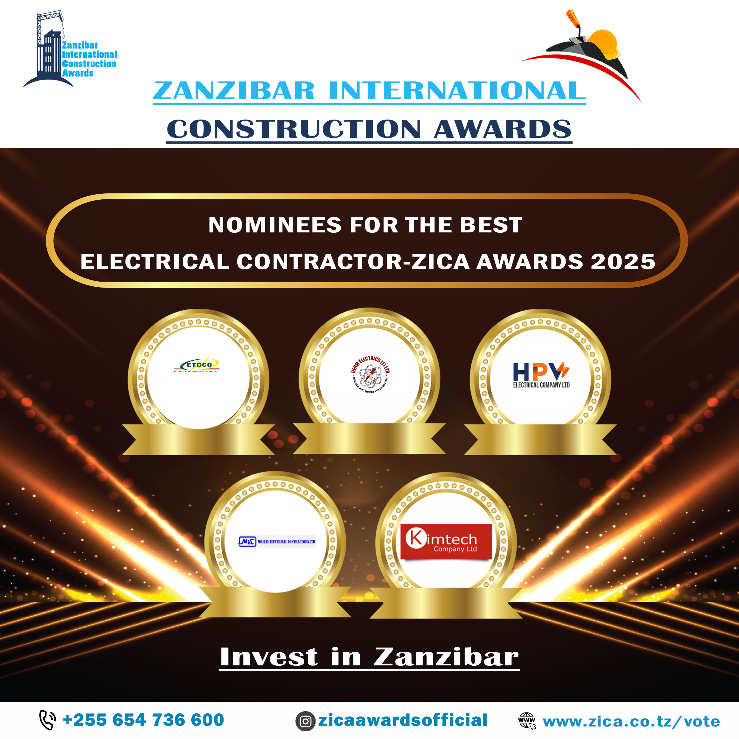 THE BEST ELECTRICAL CONTRACTOR-ZICA AWARDS 2025