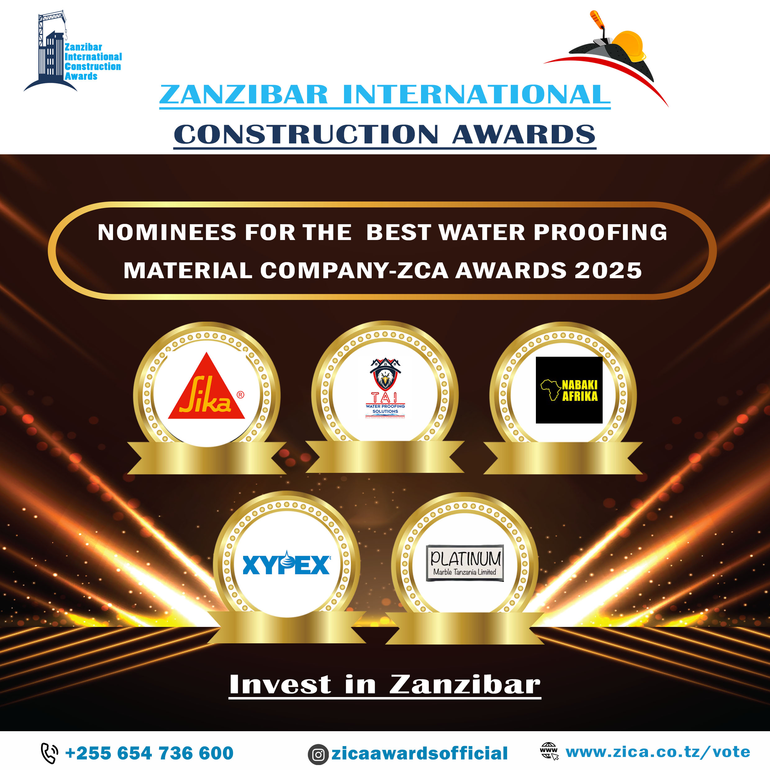 BEST WATER PROOFING MATERIAL COMPANY-ZCA AWARDS 2025