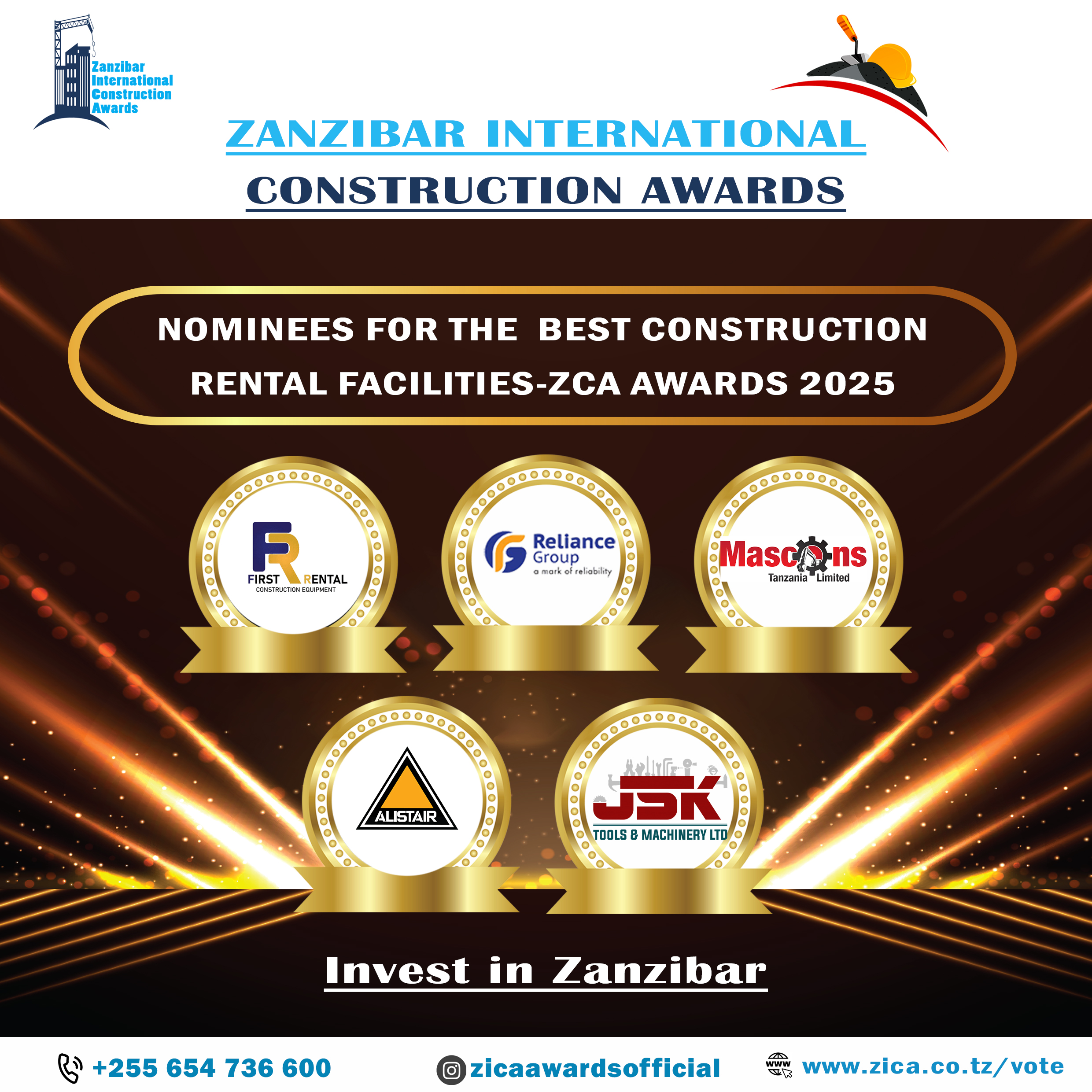 BEST CONSTRUCTION RENTAL FACILITIES-ZCA AWARDS 2025