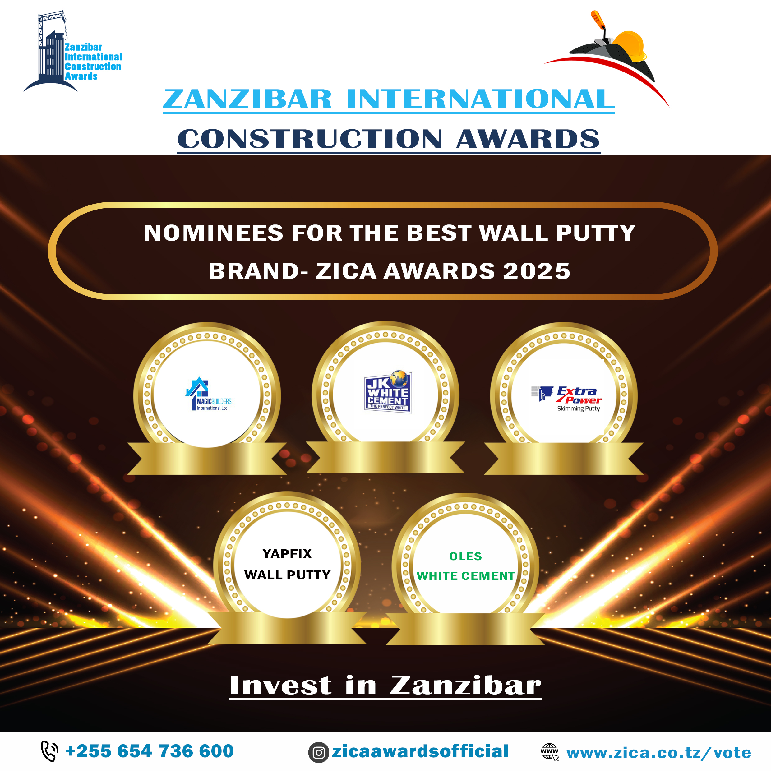 THE BEST WALL PUTTY BRAND-ZICA AWARDS 2025
